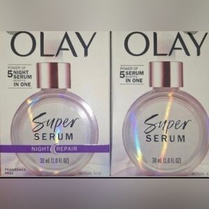 NWT FULL SET Olay Super Serum 5 In 1 DAY/Night  Repair DUO  30ml Skin Care  Face